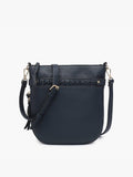 Esther Whipstitch Trim Round Crossbody