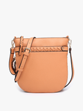 Esther Whipstitch Trim Round Crossbody