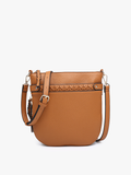 Esther Whipstitch Trim Round Crossbody