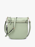 Esther Whipstitch Trim Round Crossbody