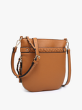Esther Whipstitch Trim Round Crossbody