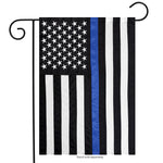 Thin Blue Line Embroidered Flag