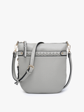 Esther Whipstitch Trim Round Crossbody