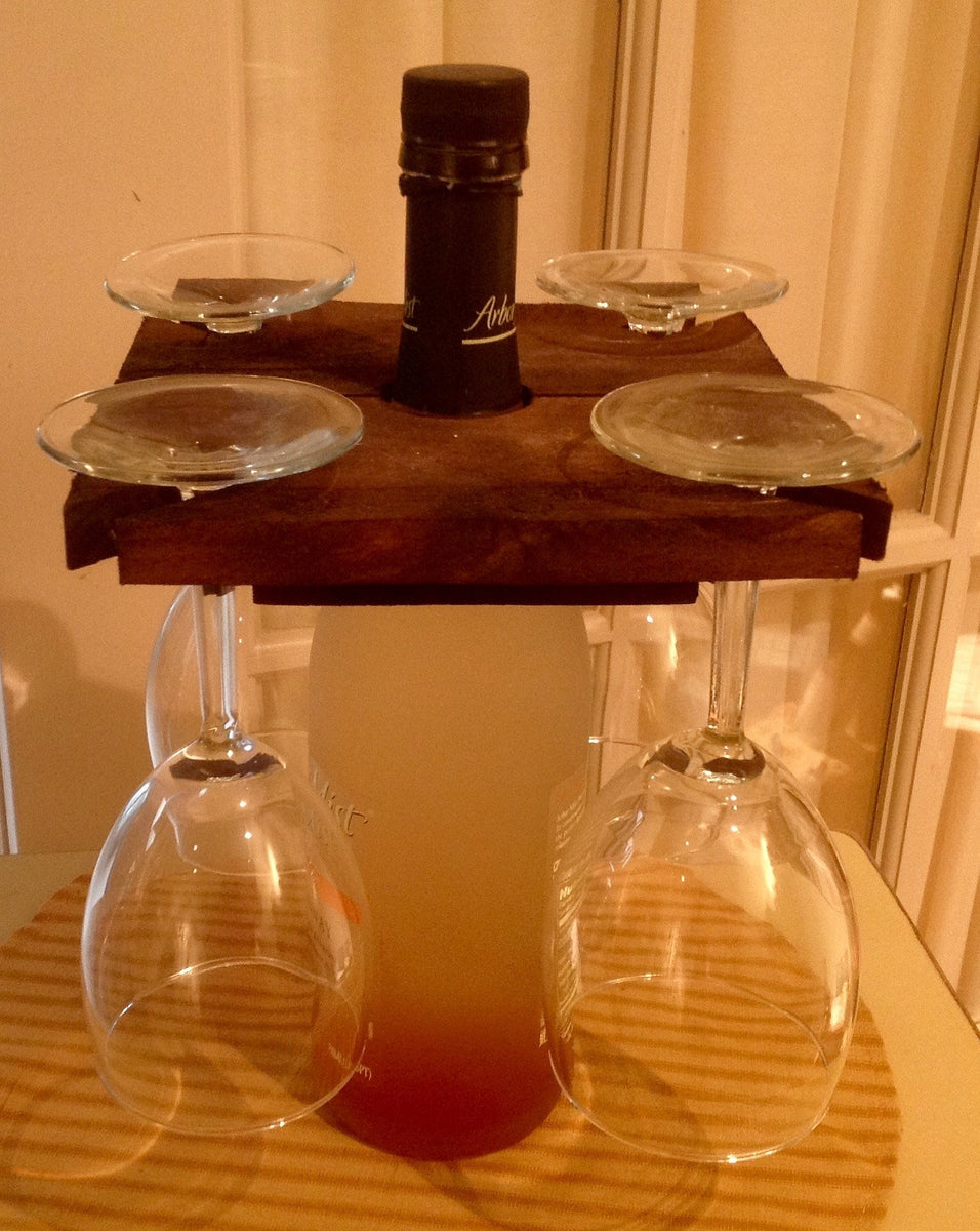 Wine Bottle topper for 4 Glasses – Simple Pleasures ~ Bountiful Treasures