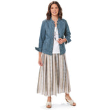 NorthStyle - Ruffle Trimmed Denim Jacket