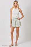 Mystree - 60968 Washed Embroidery Shorts