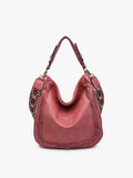 Jen & Co. - M2049 Aris Whipstitch Hobo/Crossbody w/ Guitar Strap