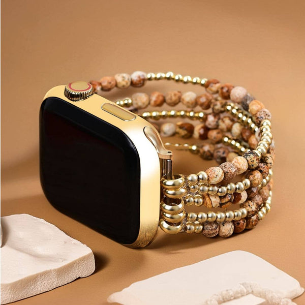 Cape Diablo - Golden Earth Jasper Stretch Apple Watch Strap