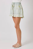 Mystree - 60968 Washed Embroidery Shorts