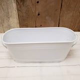 Oval Metal Planter