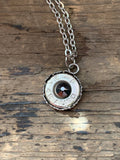 Jill's Jewels - Silver Filigree 45 Auto Bullet Necklace, Pick your color