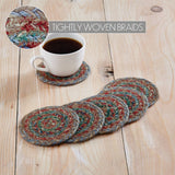 VHC Brands - Multi Jute Coaster Set of 6