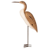 Decorative Wood Standing Crane