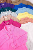 Crinkled Gauze Button Down Shirt