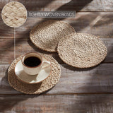 VHC Brands - Natural Jute Trivet 8 inch Diameter Set of 3