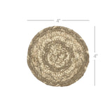 VHC Brands - Cobblestone Jute Coaster Set of 6
