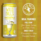Wild Bill’s Craft Beverage Co. - Pineapple: Zero Sugar Soda, Clean Ingredients