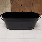 Oval Metal Planter