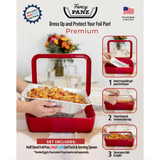 Fancy Panz - Premium Set - Pan Frame w/ Lid & Hot or Cold Gel Pack - Aqua