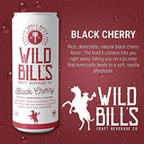 Wild Bill’s Craft Beverage Co. - Black Cherry - Premium Cane Sugar Soda, 12-Pack, Cans