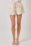 Mystree - 60968 Washed Embroidery Shorts