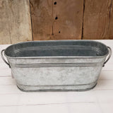 Oval Metal Planter