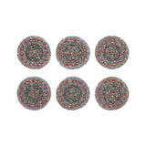 VHC Brands - Multi Jute Coaster Set of 6
