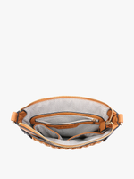 Esther Whipstitch Trim Round Crossbody