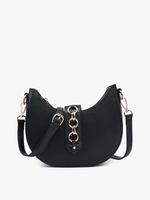 Half-Moon Crossbody w/ Metal Ring