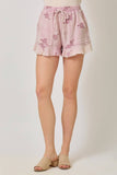 Mystree - 60968 Washed Embroidery Shorts