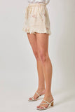 Mystree - 60968 Washed Embroidery Shorts