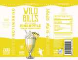 Wild Bill’s Craft Beverage Co. - Pineapple: Zero Sugar Soda, Clean Ingredients