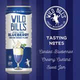 Wild Bill’s Craft Beverage Co. - Blueberry: Zero Sugar Soda, Clean Ingredients, 12-Pack, Cans