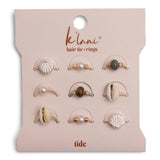 K'lani hair tie bracelets - "Tide" Seashell Beach Vibe Hair Tie Rings
