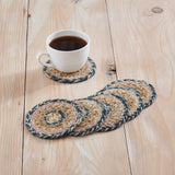 VHC Brands - Kaila Jute Coaster Set of 6