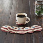 Celebration Jute Flag Coaster