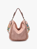 Jen & Co. - M2049 Aris Whipstitch Hobo/Crossbody w/ Guitar Strap
