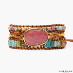 Cape Diablo - Healing Rhodochrosite Wrap Bracelet