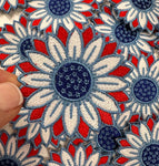 Aloe and Milk Boutique - Flower Patriotic RWB, red white & blue, usa, America, flower