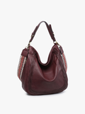 Jen & Co. - M2049 Aris Whipstitch Hobo/Crossbody w/ Guitar Strap