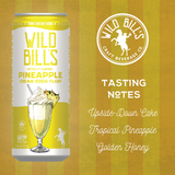 Wild Bill’s Craft Beverage Co. - Pineapple: Zero Sugar Soda, Clean Ingredients