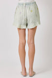 Mystree - 60968 Washed Embroidery Shorts