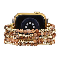 Cape Diablo - Golden Earth Jasper Stretch Apple Watch Strap