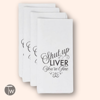Twisted Wares - Shut Up Liver You're Fine Premium Cotton Tea Towel 4 Pack Christmas Gifts