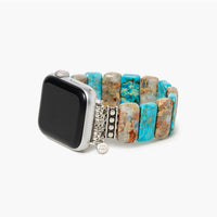 Cape Diablo - Coastal Turquoise Stretch Apple Watch Strap
