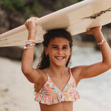 K'lani hair tie bracelets - "Surf" Surfboard with Silver Accents Hair Tie Bracelets
