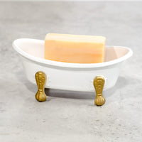 Enamel Claw Foot Tub Soap Dish