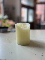 Ivory Timer Pillar Moving Flame