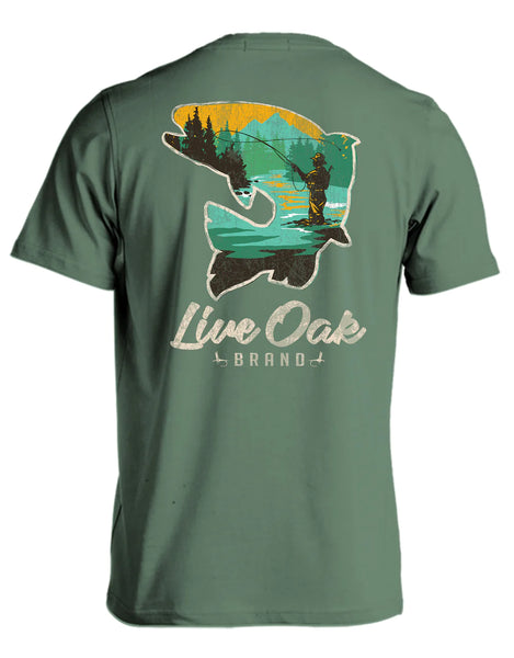 Live Oak Fish Silhouette