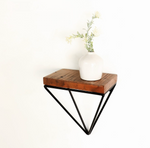 Triangle Wood & Metal Shelf